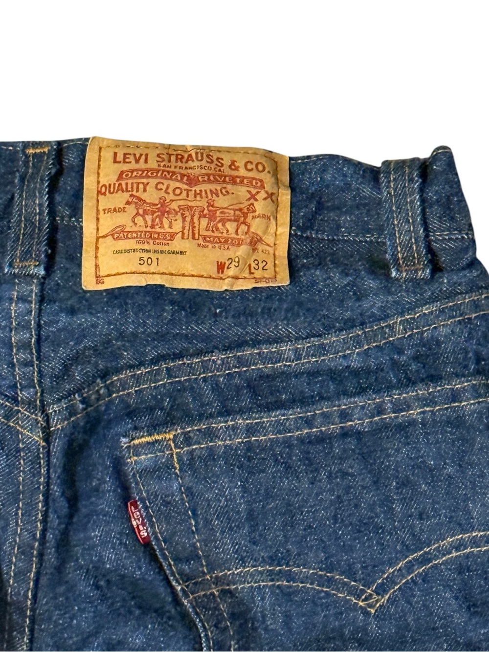 Vintage 90s Levi’s 501 Denim Jeans Sz 29X32 - Picture 4 of 8